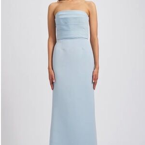 Amsale Sonia Dress in Ice
